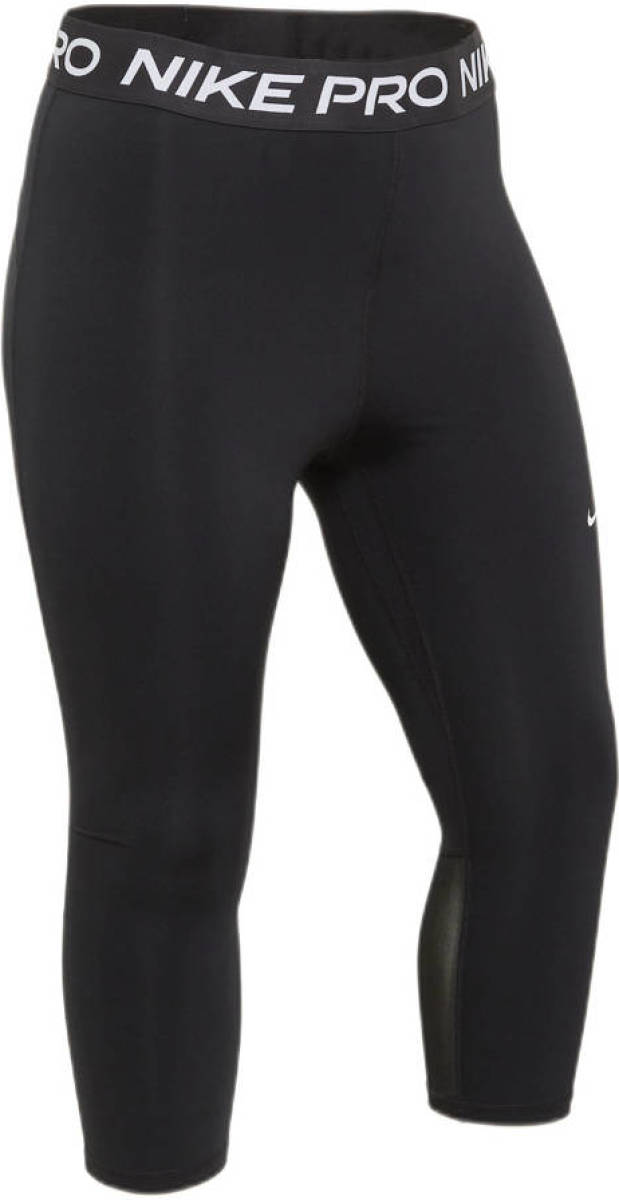 Nike Plus Size 7/8 sportbroek zwart/wit