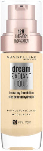 Maybelline New York Dream Radiant Liquid Foundation - 10 Porcelain Ivory