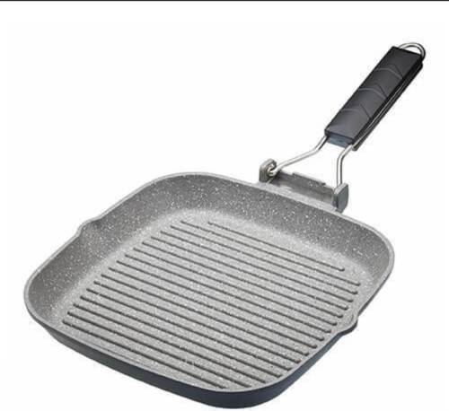 Gietaluminium Grillpan 20cm - Opvouwbaar Handvat - Masterclass