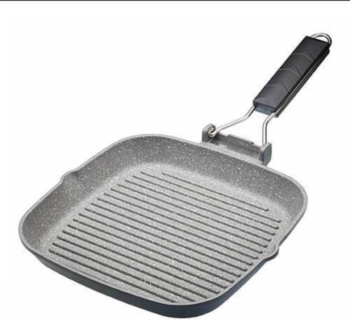 Gietaluminium Grillpan 20cm - Opvouwbaar Handvat - Masterclass
