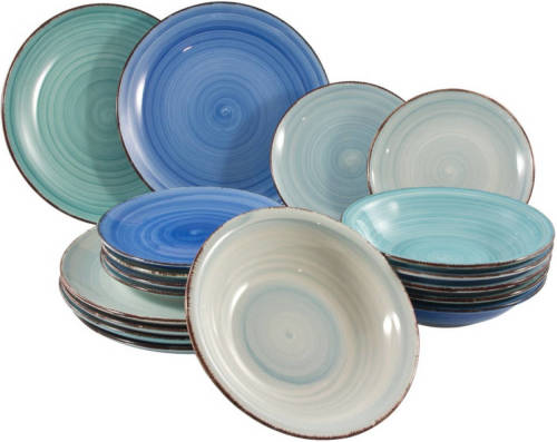 Easyline Studio Tavola Serviesset Ocean Blue 18-Delig