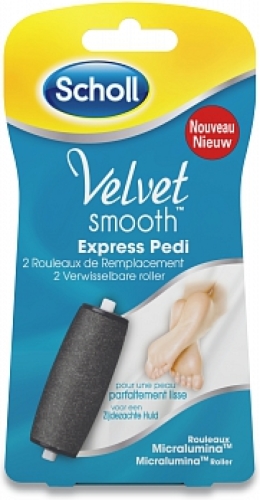 Scholl Velvet Smooth Verwisselbare Roller Regular - 2 stuks