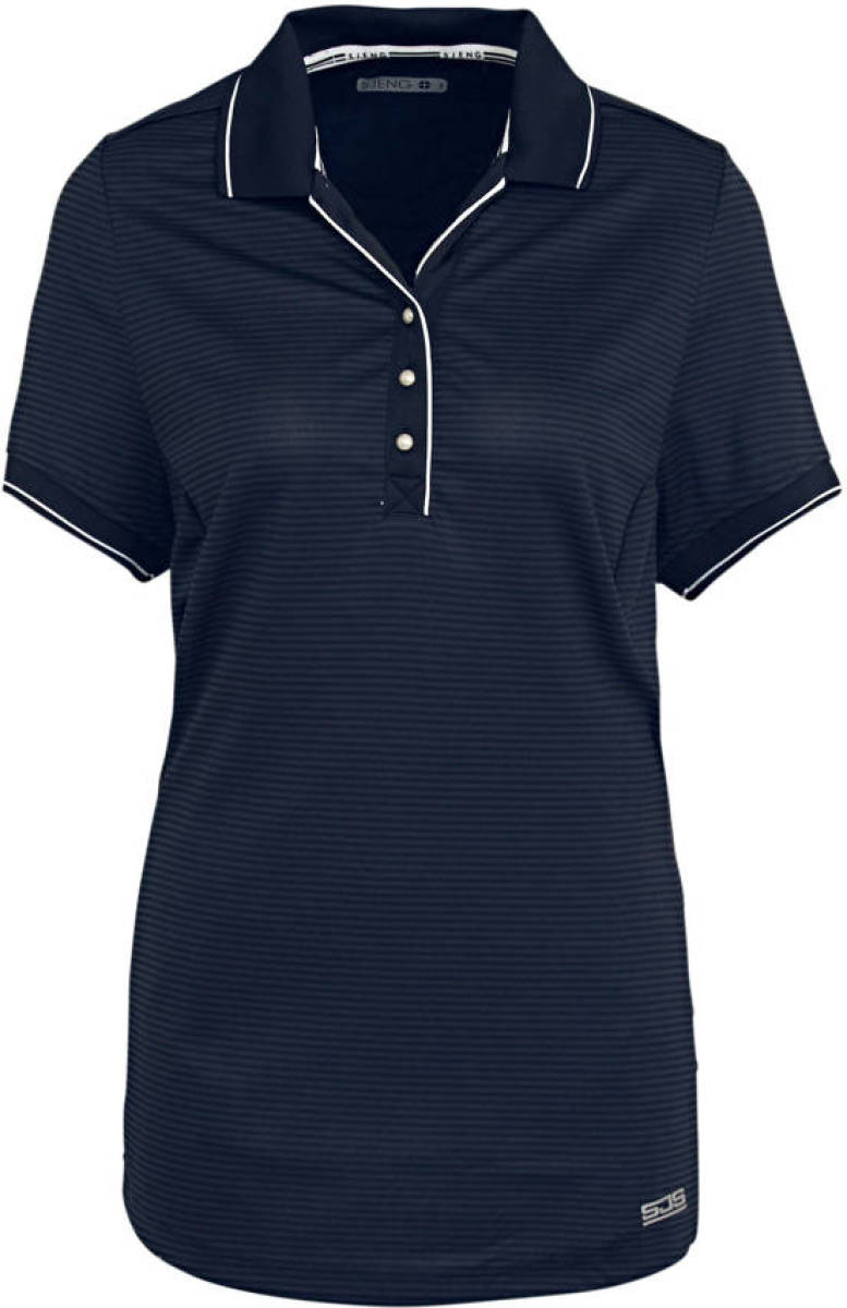 Sjeng Sports Plus Size sportpolo donkerblauw
