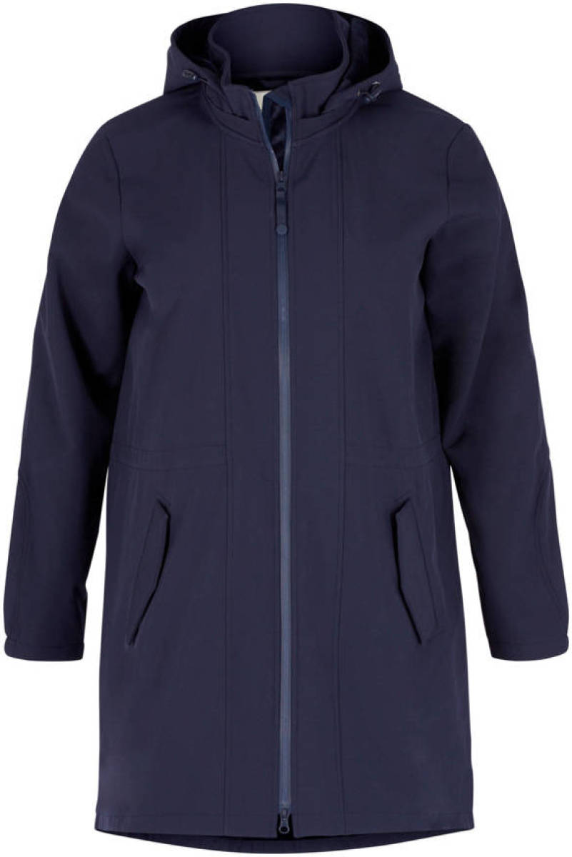 Zizzi softshell jas donkerblauw