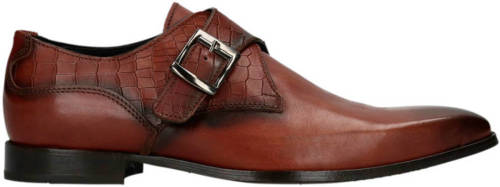Manfield Black Label leren gespschoenen bruin