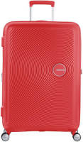 American Tourister trolley Soundbox Spinner 77 cm. Expandable koraalrood