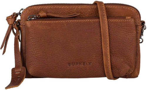 Burkely leren crossbody tas Antique Avery cognac