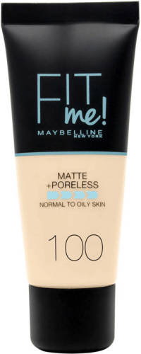 Maybelline New York Fit Me! Matte + Poreless liquid foundation - 100 Warm Ivory