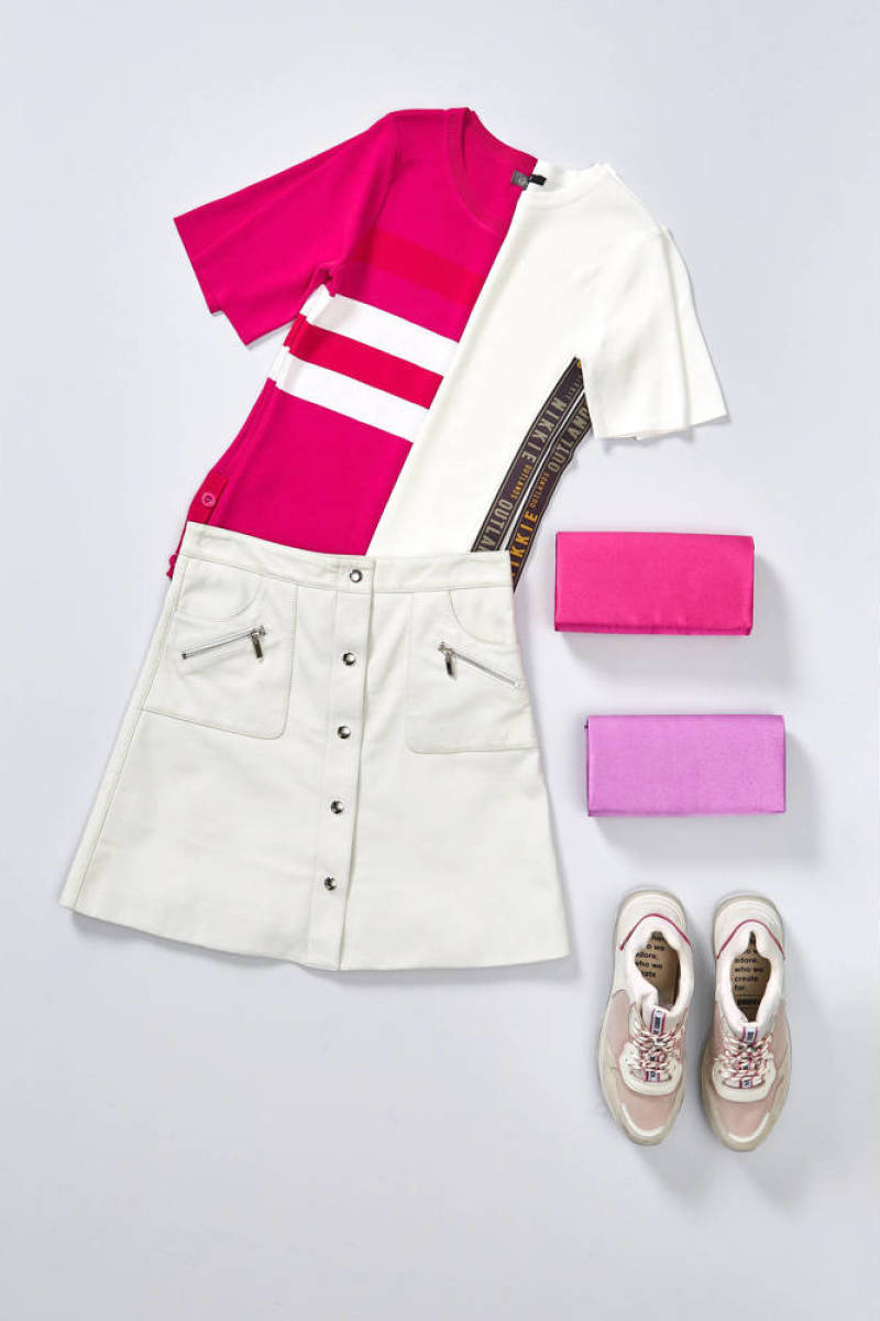 Bulaggi party clutch fuchsia