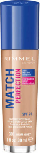 Rimmel London Match Perfection foundation - 301 Warm Honey