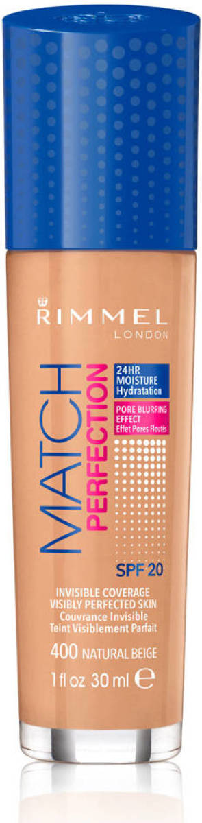 Rimmel London Match Perfection Foundation - 400 Natural Beige - Beige