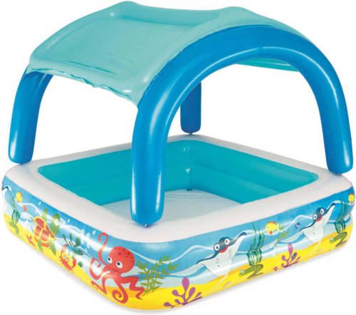 Bestway Speelbad met overkapping 140x140x114 cm blauw 52192