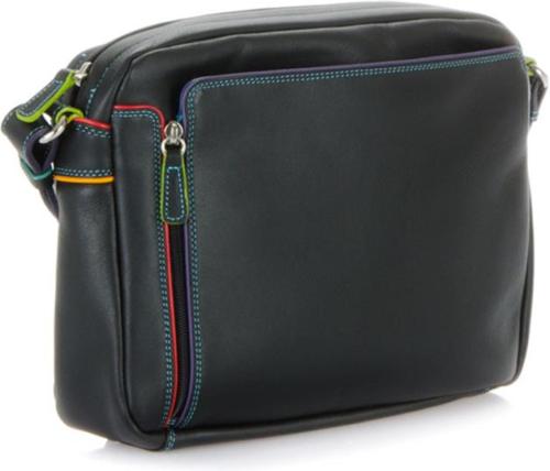 Mywalit leren crossbody tas Office Collection zwart/multi
