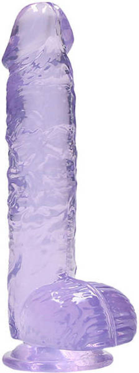 RealRock Dildo met ballen - Paars