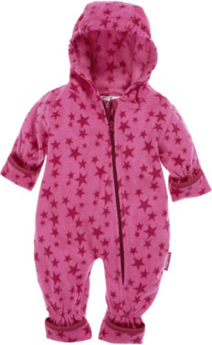 Playshoes baby fleece pak Stars met sterren fuchsia/roze
