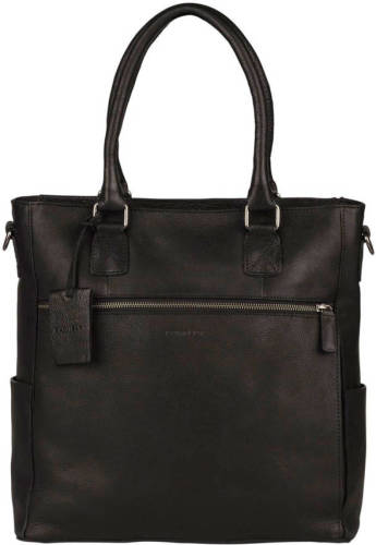 Burkely leren shopper Antique Avery zwart