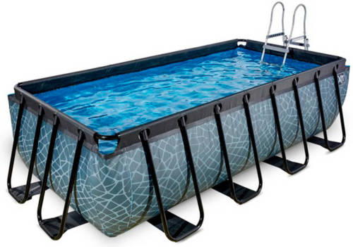 EXIT Frame Pool 400 x 200 x 100 Premium grijs
