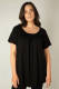 Base Level Curvy by Yesta top Yokia met plooien zwart