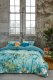 Beddinghouse Morning Whisper dekbedovertrek - 2-persoons (200x200/220 cm + 2 slopen) - Katoen satijn - Blue Green
