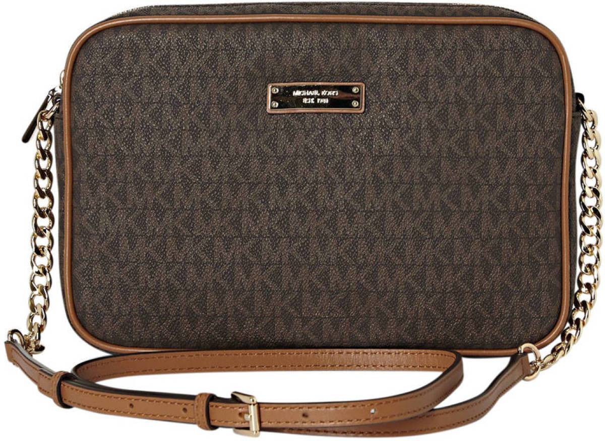 Michael Kors crossbody tas Jet Set bruin