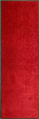 VidaXL Deurmat wasbaar 60x180 cm rood