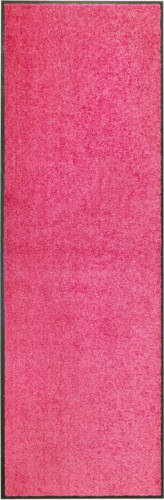 VidaXL Deurmat wasbaar 60x180 cm roze