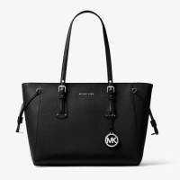 Michael Kors VOYAGER leren shopper zwart