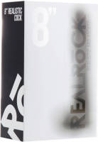 RealRock Realistische Dildo met Ballen en Sterke Zuignap - 20 cm - Zwart