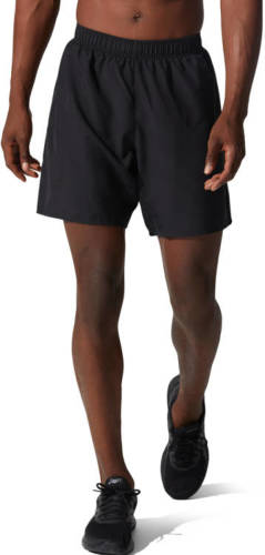 Asics hardloopshort Core 2-N-1 7in zwart