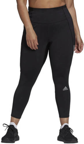 adidas Performance Own The Run Plus Size hardloop broek zwart