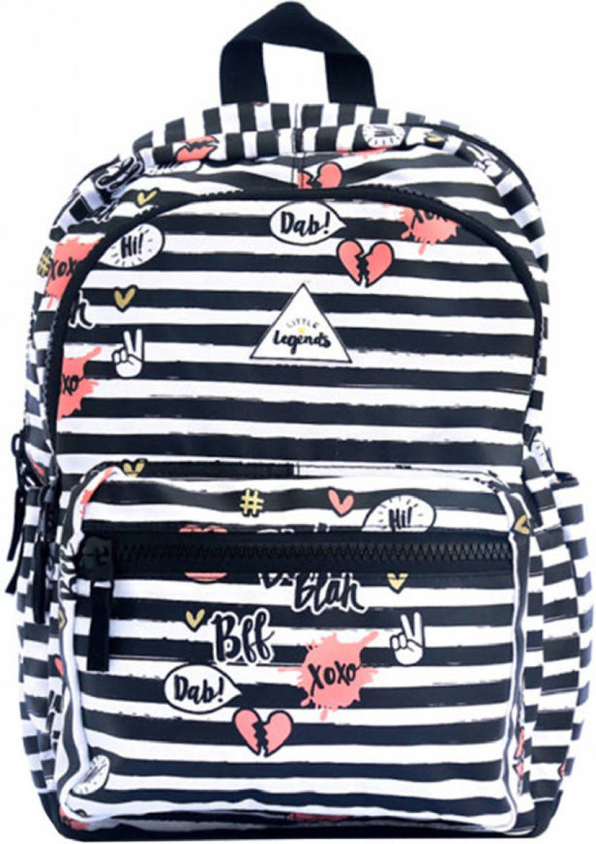 Little Legends rugzak BFF zwart/wit