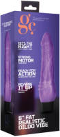 GC Vibrerende Realistische Dildo Fat - 20 cm - Paars