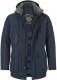 Jan Vanderstorm parka jas Plus Size Botulfr donkerblauw