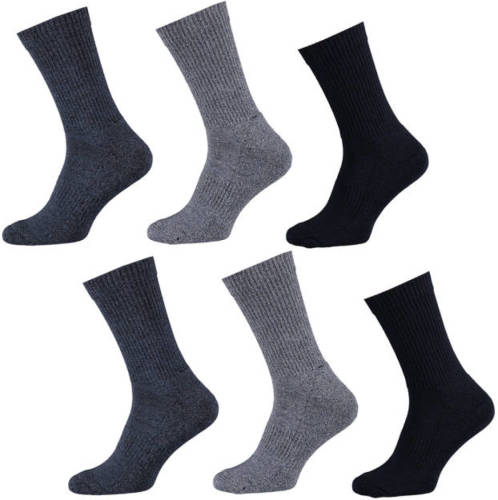 Apollo sportsokken - set van 6 blauw