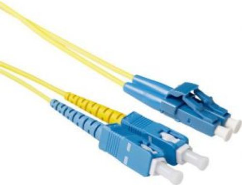 ACT 30 meter LSZH Singlemode 9/125 OS2 short boot glasvezel patchkabel duplex met LC en SC connector