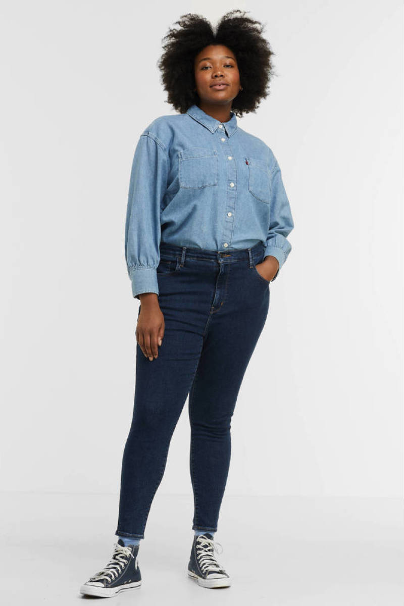 Levi's Plus high waist super skinny jeans MILE HIGH rome winter