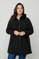 Zizzi waterafstotende softshell jas zwart