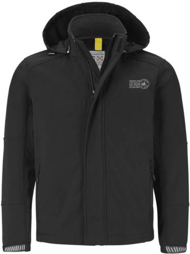 Jan Vanderstorm softshell jas Plus Size MENNE zwart