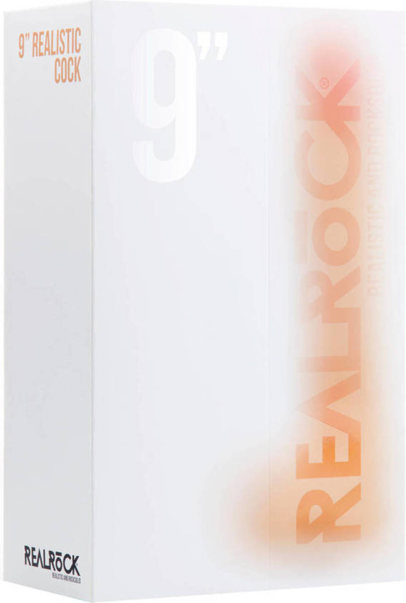 RealRock Realistische Dildo met Sterke Zuignap - 23 cm - Zwart