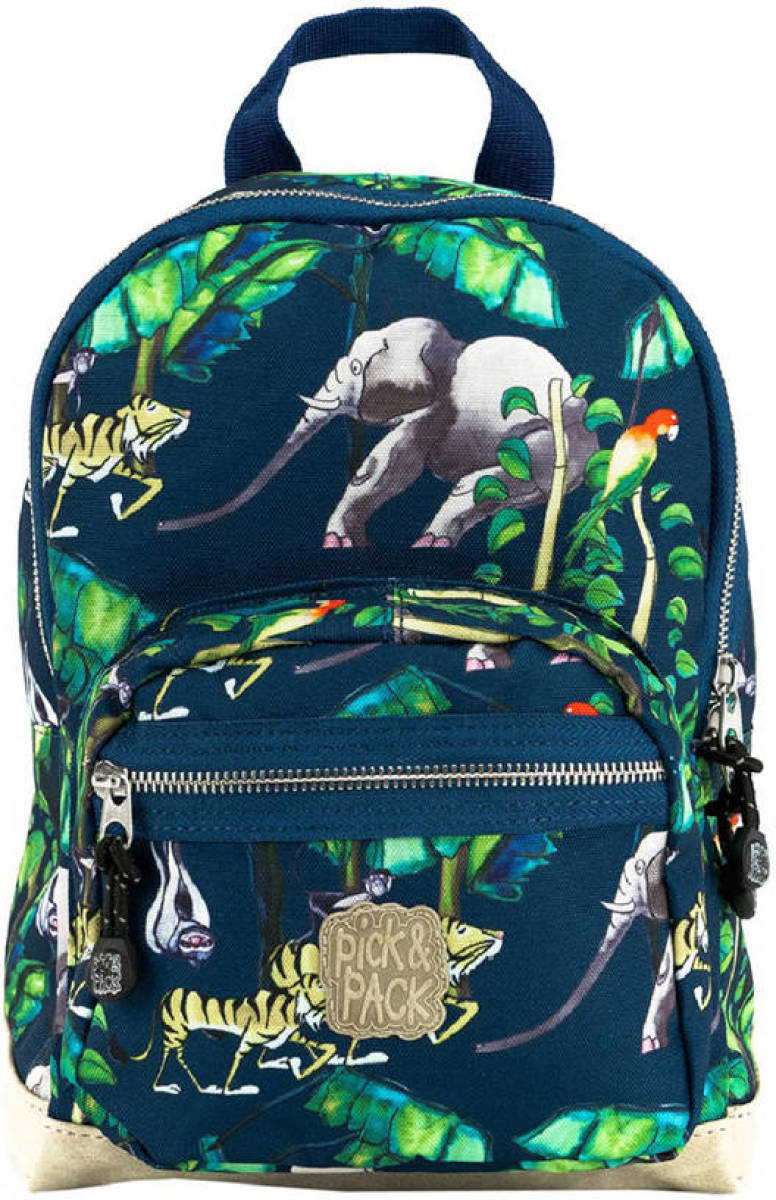 Pick & Pack rugzak Happy Jungle S donkerblauw