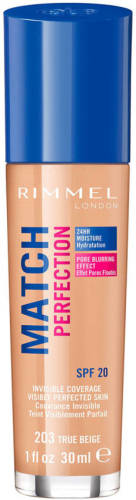 Rimmel London Match Perfection Foundation - 203 True Beige