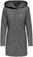 Only gemêleerde coat Sedona donkergrijs