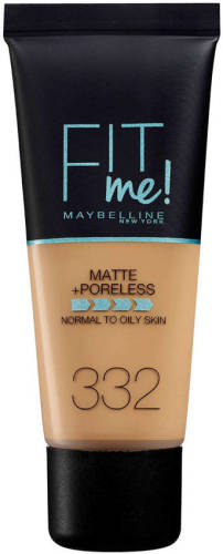 Maybelline New York Fit Me! Matte + Poreless liquid foundation - 332 Golden Caramel