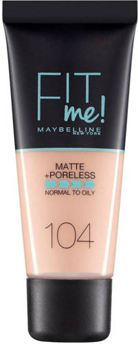 Maybelline New York Fit Me! Matte + Poreless liquid foundation - 104 Soft