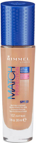 Rimmel London Match Perfection Foundation - 102 Light Nude