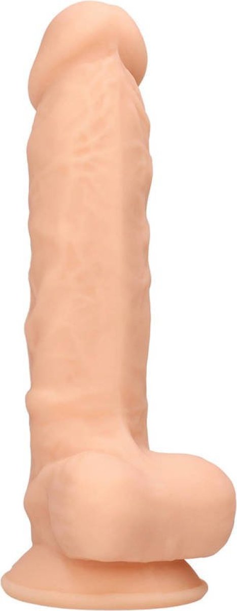 RealRock Realistische Silicone Dildo met Ballen - 17,8 cm