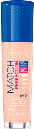 Rimmel London Match Perfection Foundation - 010 Light Porcelain - Beige