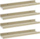 VidaXL Wandschappen 4 st 40x9x3 cm wit en sonoma eikenkleurig