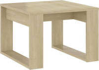VidaXL Bijzettafel 50x50x35 cm spaanplaat sonoma eikenkleurig