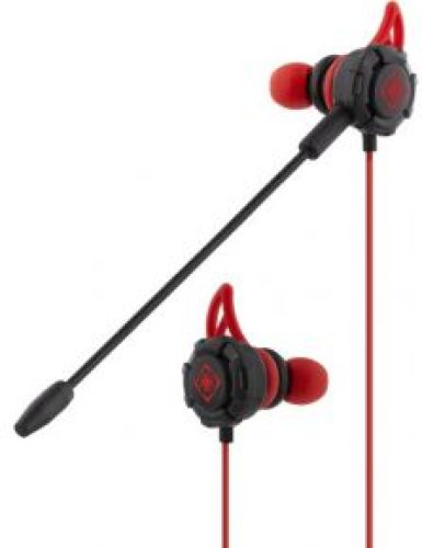 Deltaco GAM-076 hoofdtelefoon/headset In-ear 3,5mm-connector Zwart, Rood